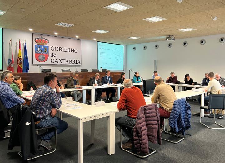 Figura 1. Reunión Comisión Regional de Montes de Cantabria. Fuente.  Dirección General de Montes y Biodiversidad