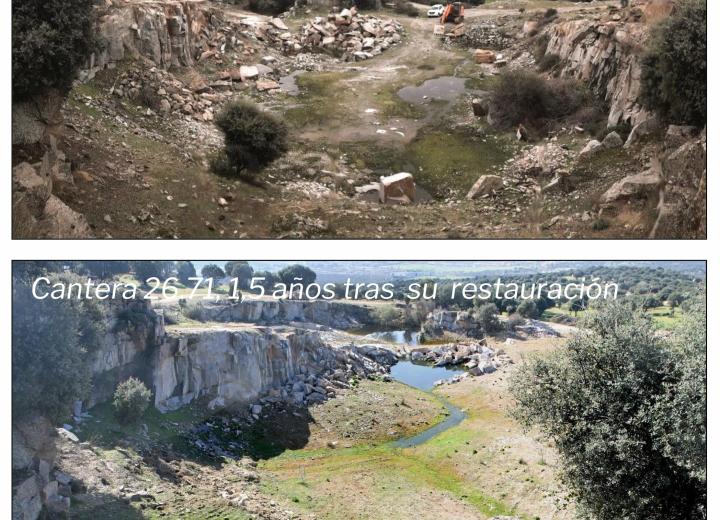 Antes y después de restauración