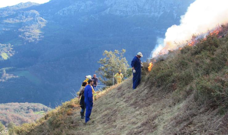 Figura 1. Cierre de quema simplificada realizada por los solicitantes. Fuente EPRIF Comarca Del Pas (Cantabria).
