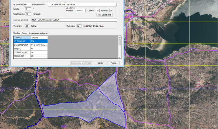 Sistema de información geográfica catastral
