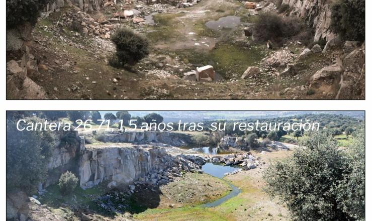 Antes y después de restauración