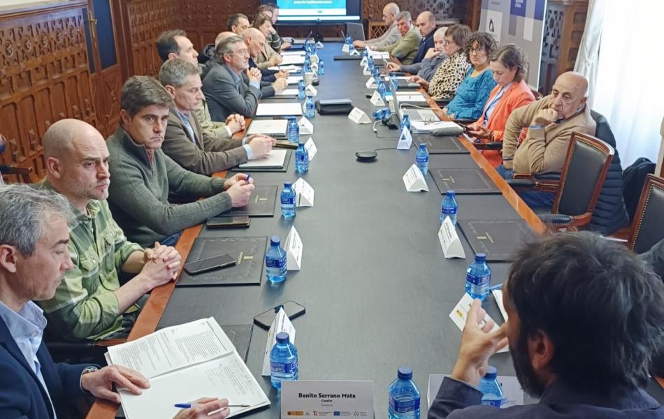 Reunión de trabajo colaborativa mantenida el 25 de febrero en la Diputación Provincial de Soria